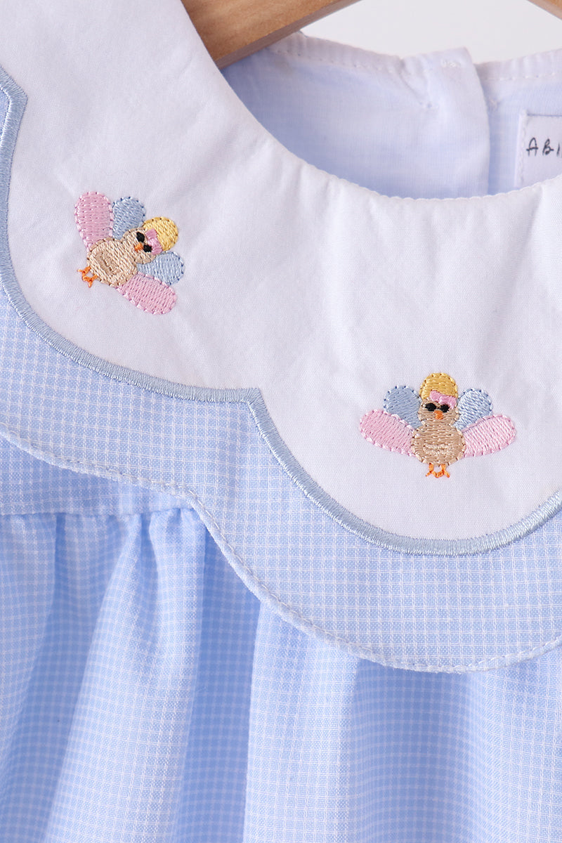 Girls Blue Turkey Dress