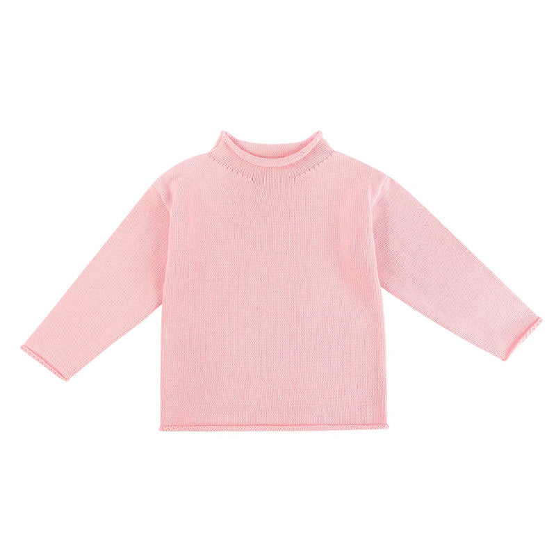 Bubblegum Pink Rollneck Sweater