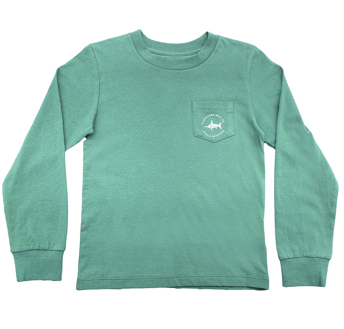 Pointer Hunting Dog Graphic Tee LS Green
