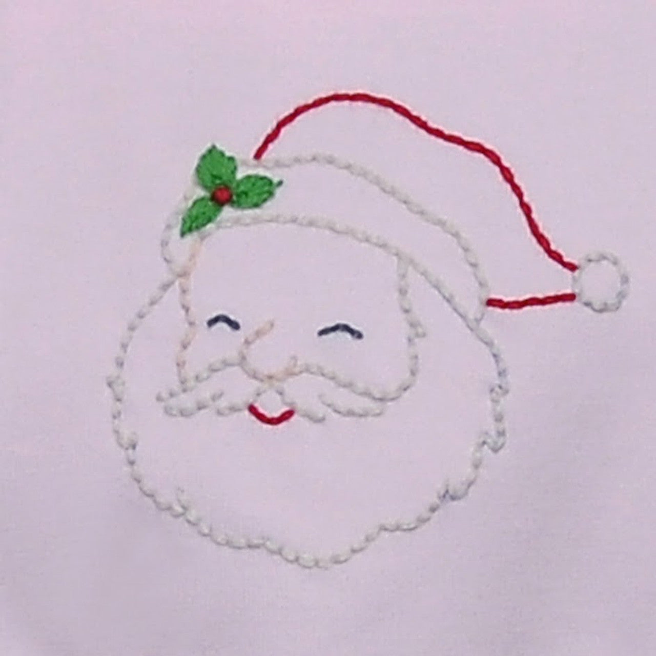 Girls Pink Hand Stitched Santa Bubble