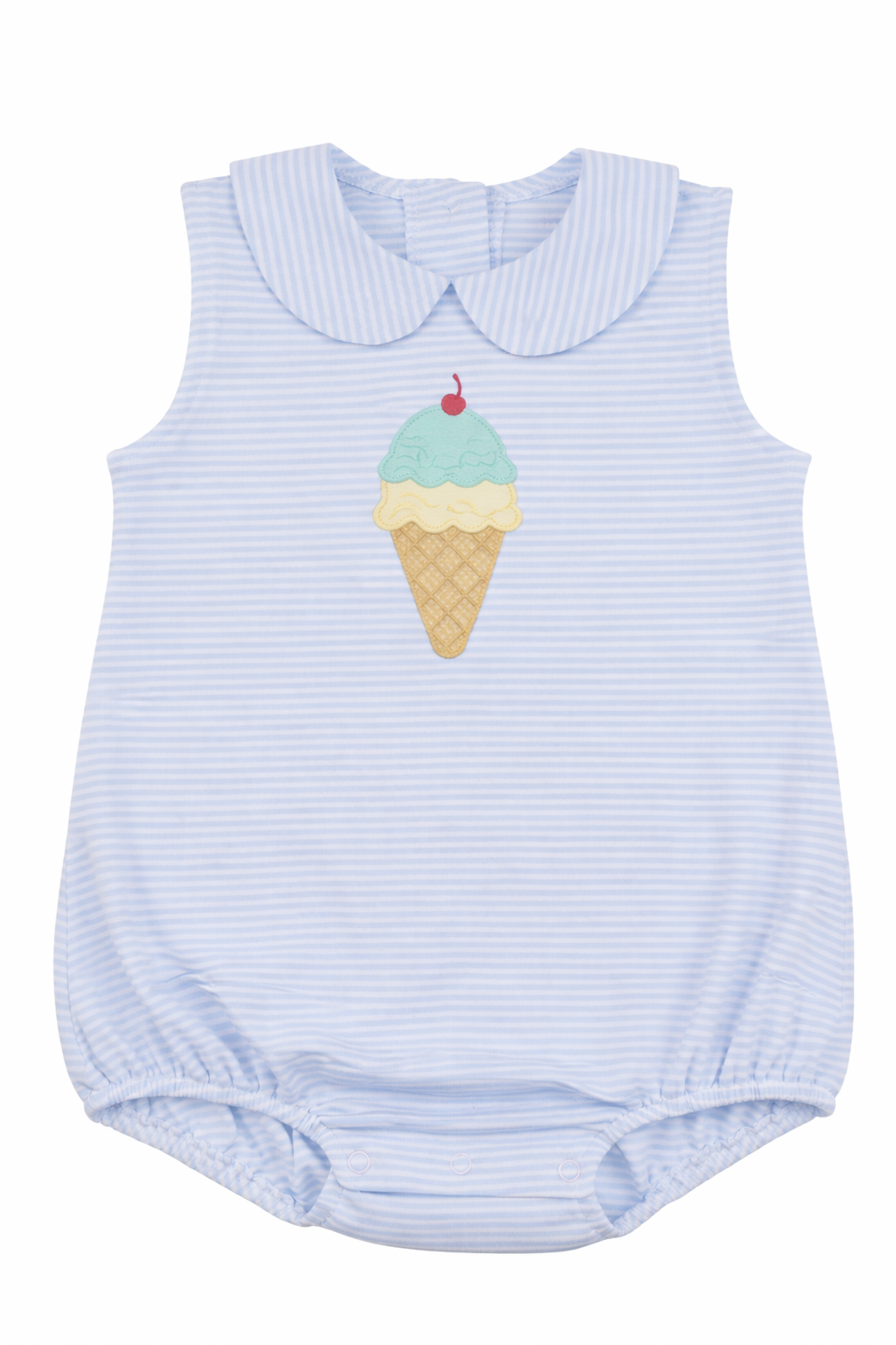 Boys Appliqué Ice Cream Cone Bubble