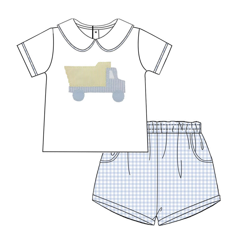 Boys Dump Truck Short Set