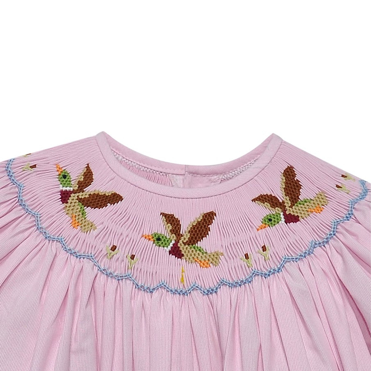 Girls Hand Smocked Mallard Duck Pants set