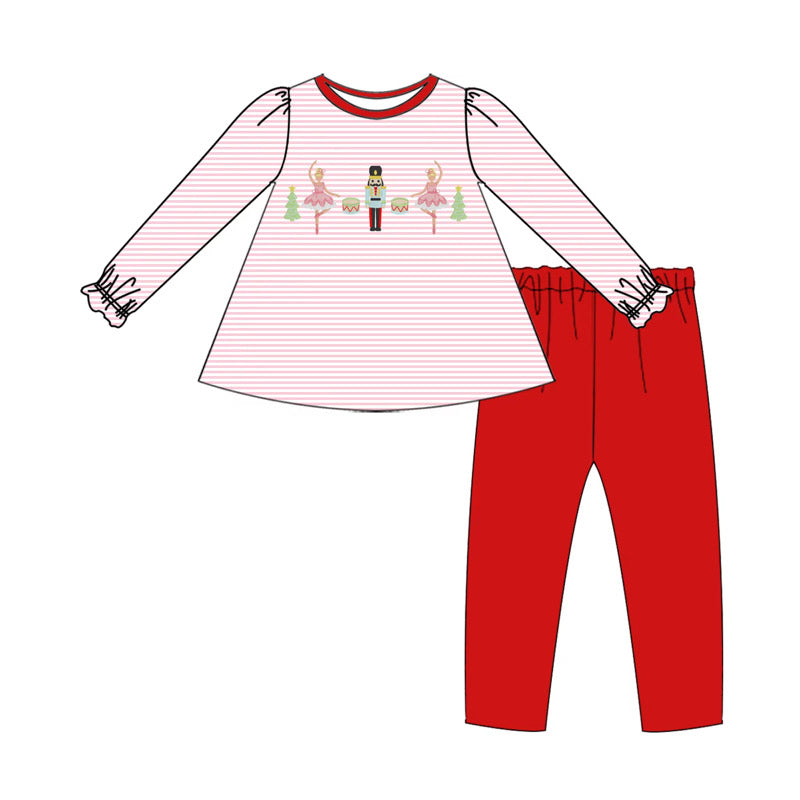 Girls Nutcracker Christmas Pants Set