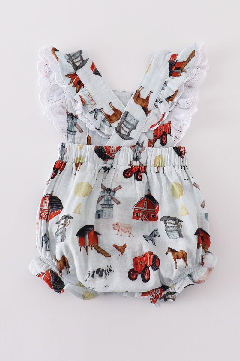 Farm Muslin ruffle bubble