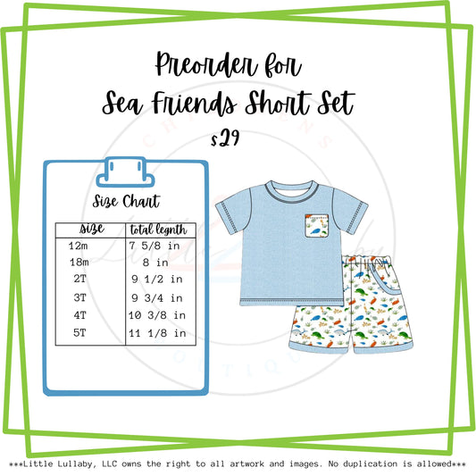Sea Friends Short Set Preorder