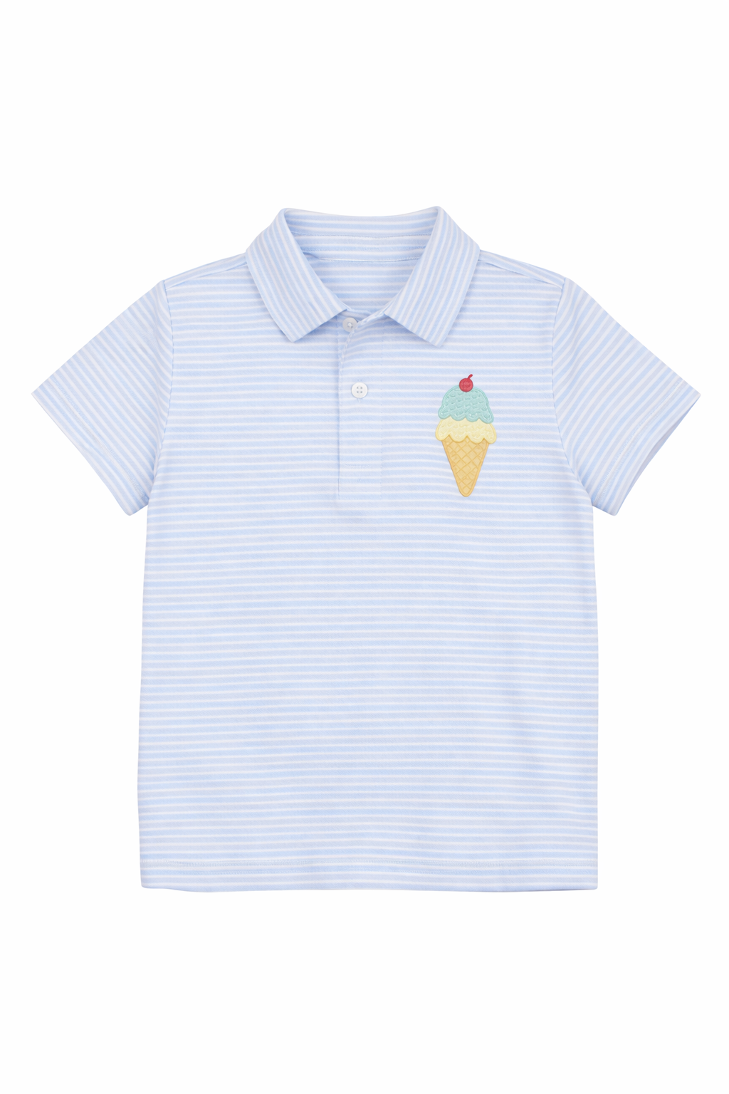 Boys Appliqué Ice Cream Cone Polo