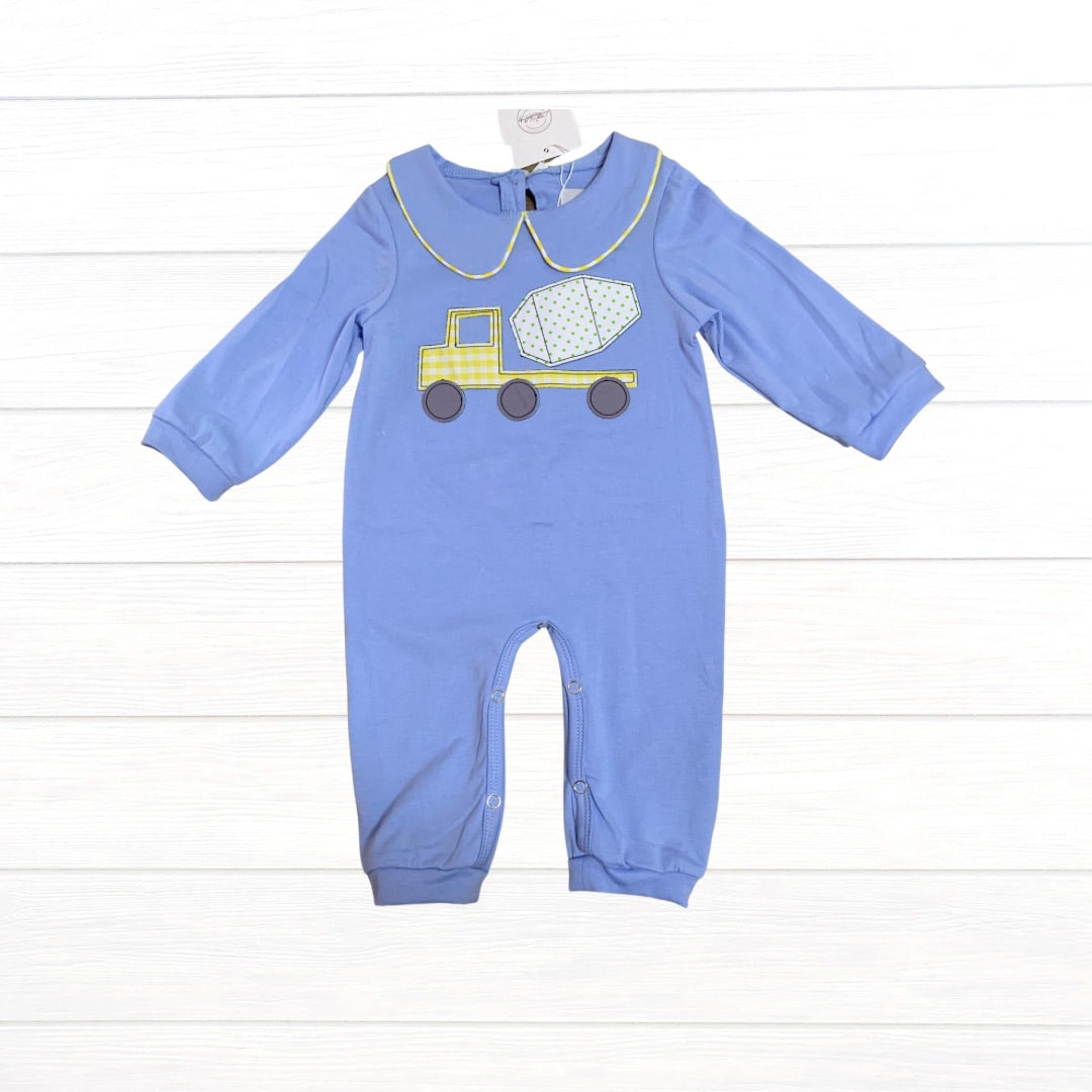 Preorder Boys Cement Mixer Applique Longall
