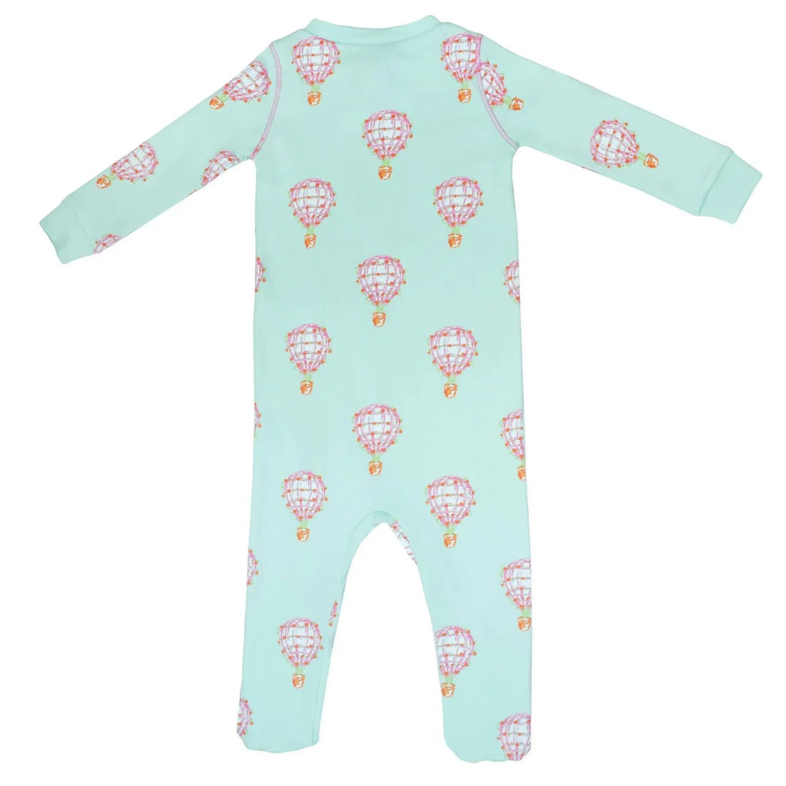 Pink Hot Air Balloon Footed Pajama Set