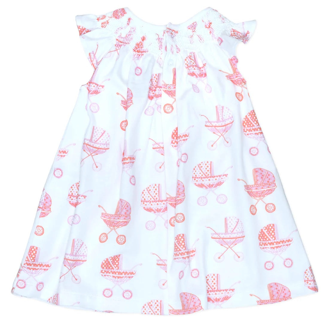 Prissy Pink Pram Smocked Dress with Bloomers