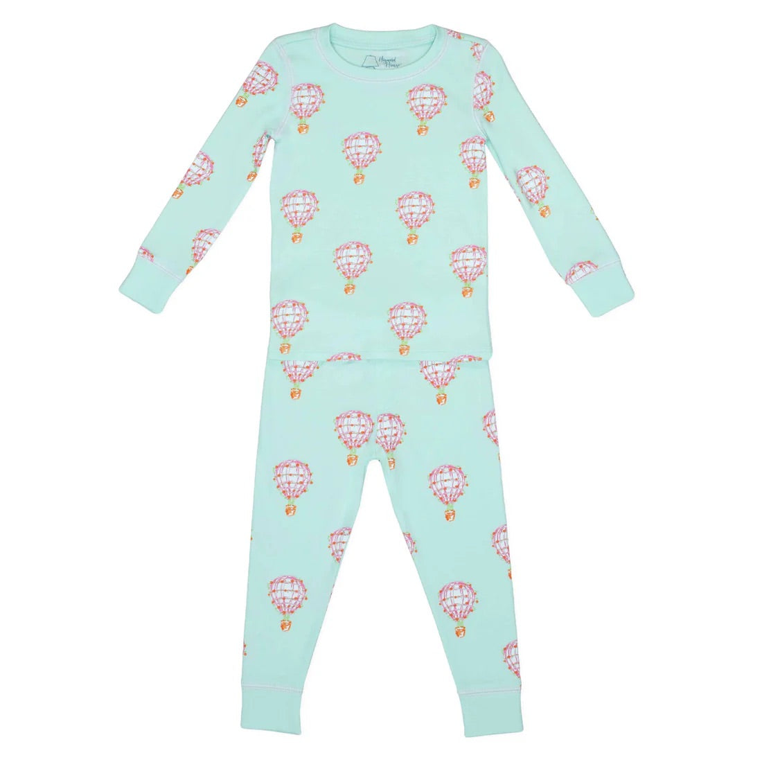 Pink Hot Air Balloon 2 Piece Pajama Set