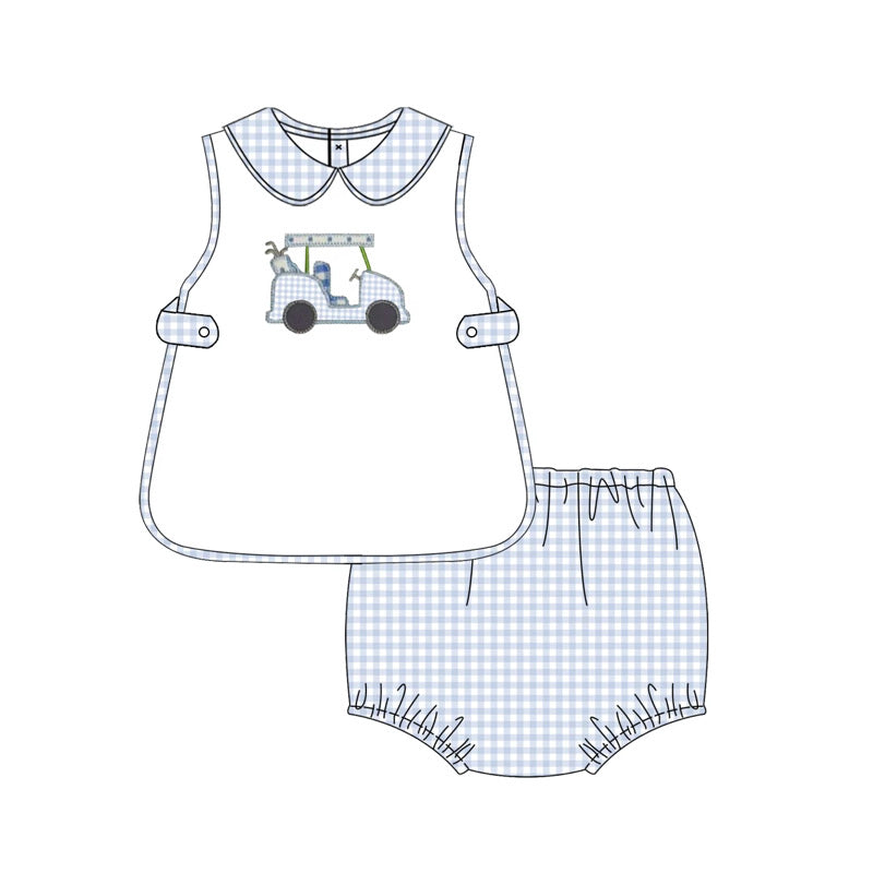 Boys Golf Cart Diaper Set