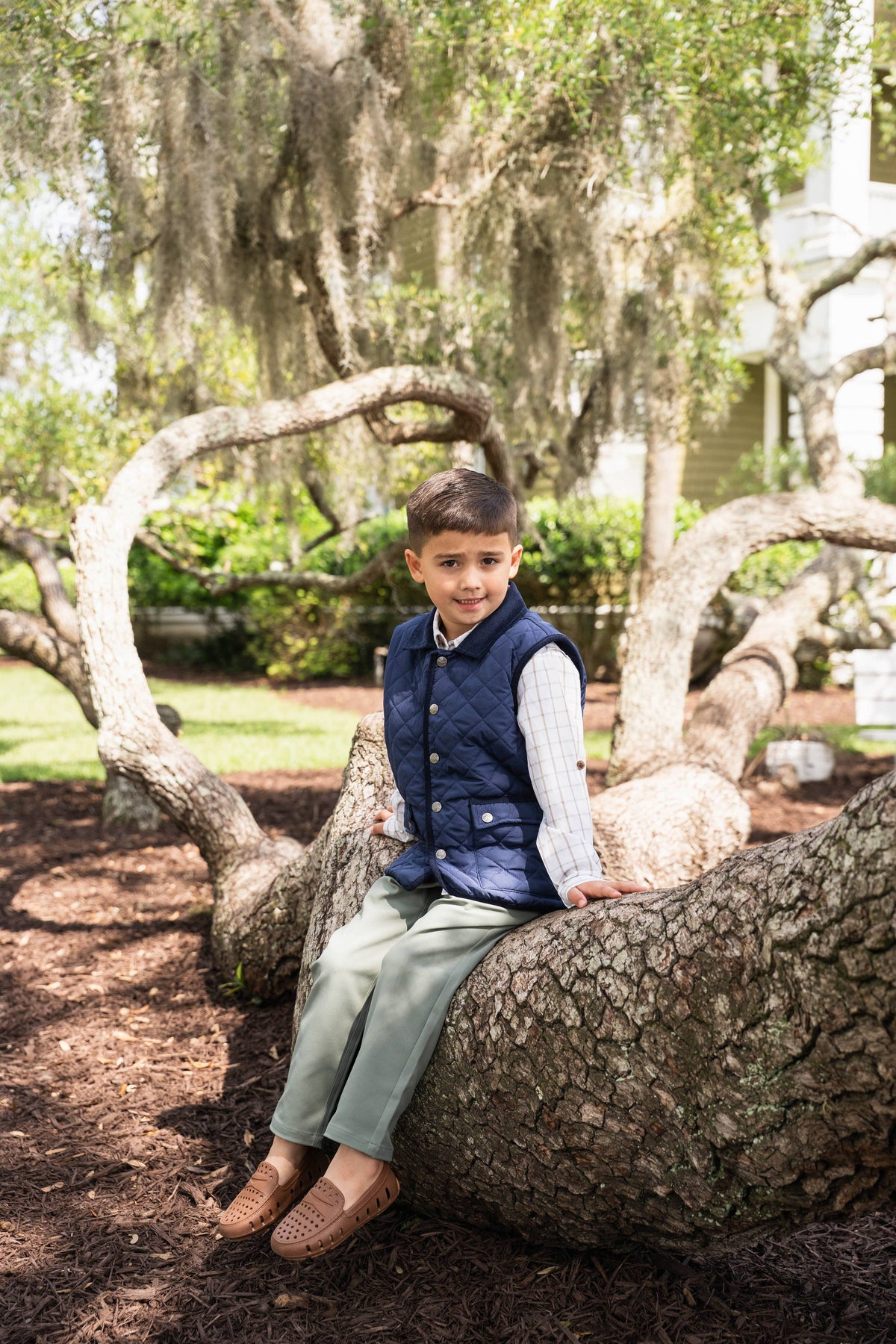 Derby Vest - Navy