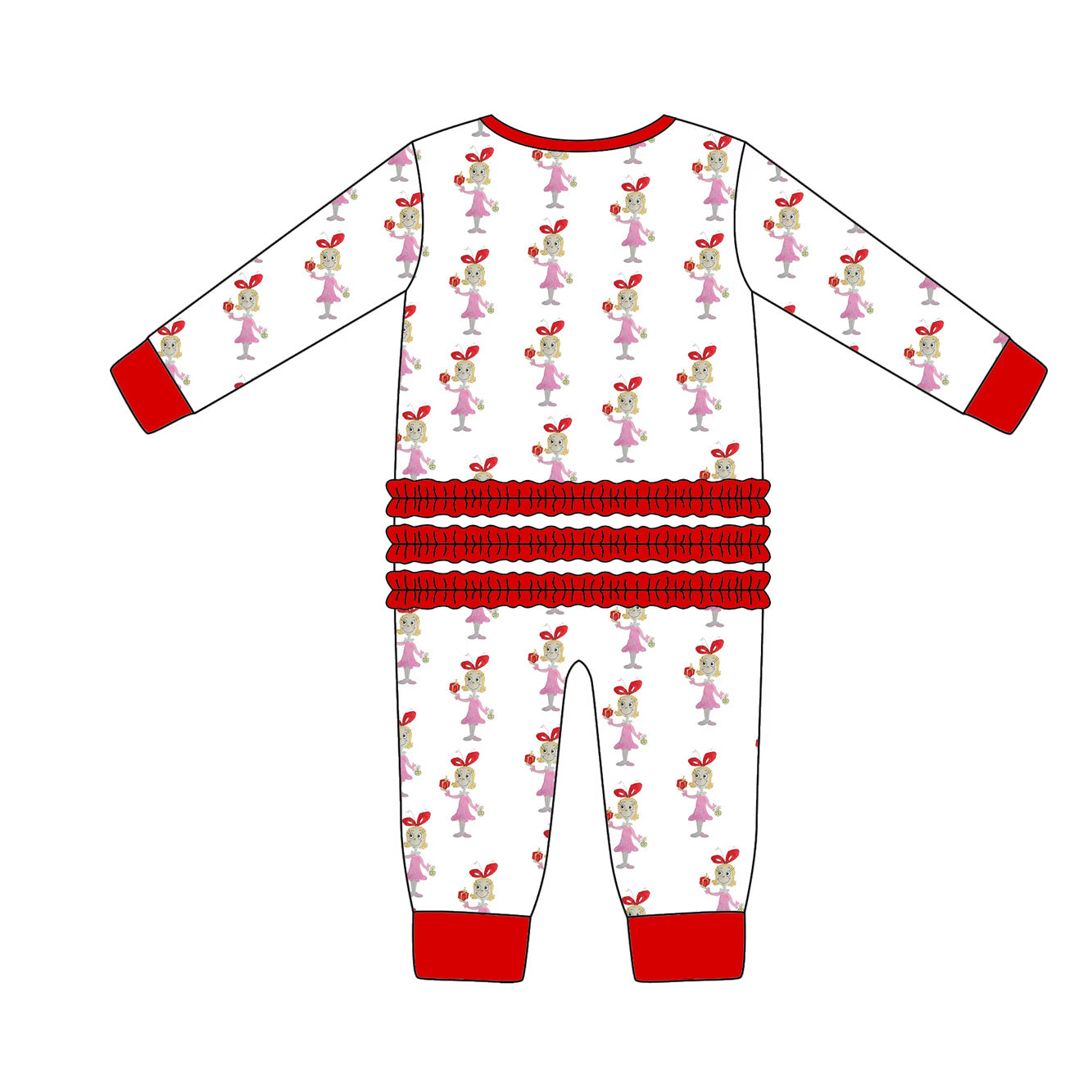 Preorder Cindy Lou Watercolor Zippy Pajamas