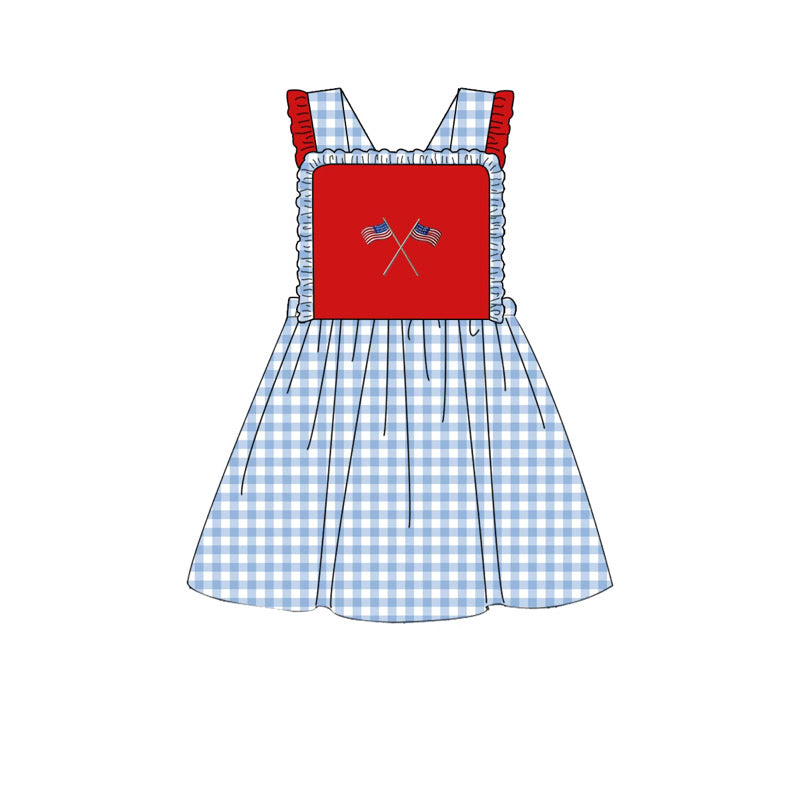 Girls Red, White and Blue Dress