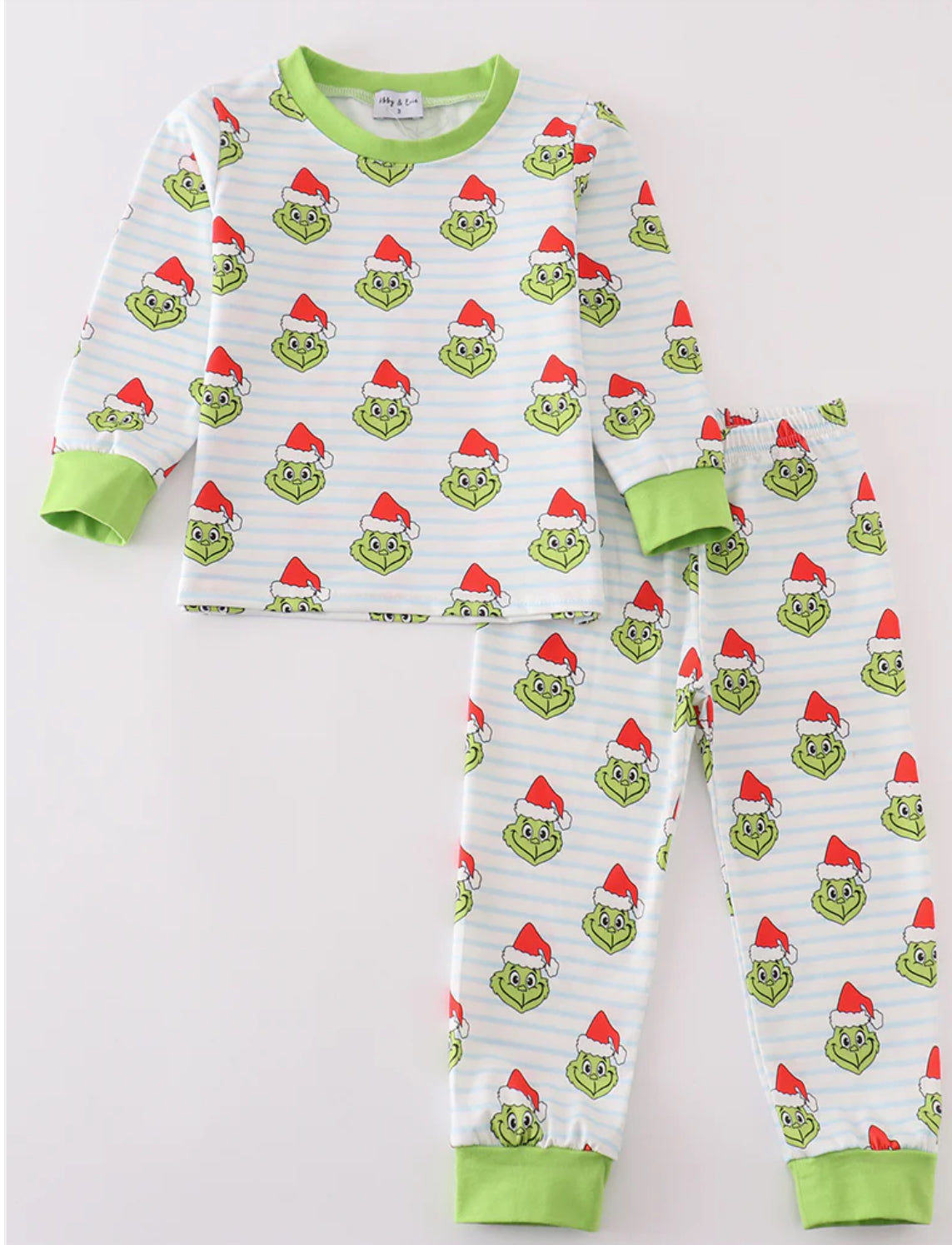 Boys Grinch Themed Pajamas Set