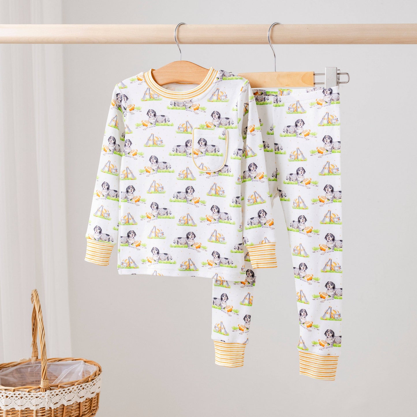 Mascot Mania in Tennessee Organic Cotton Kids Pajamas Zip Up