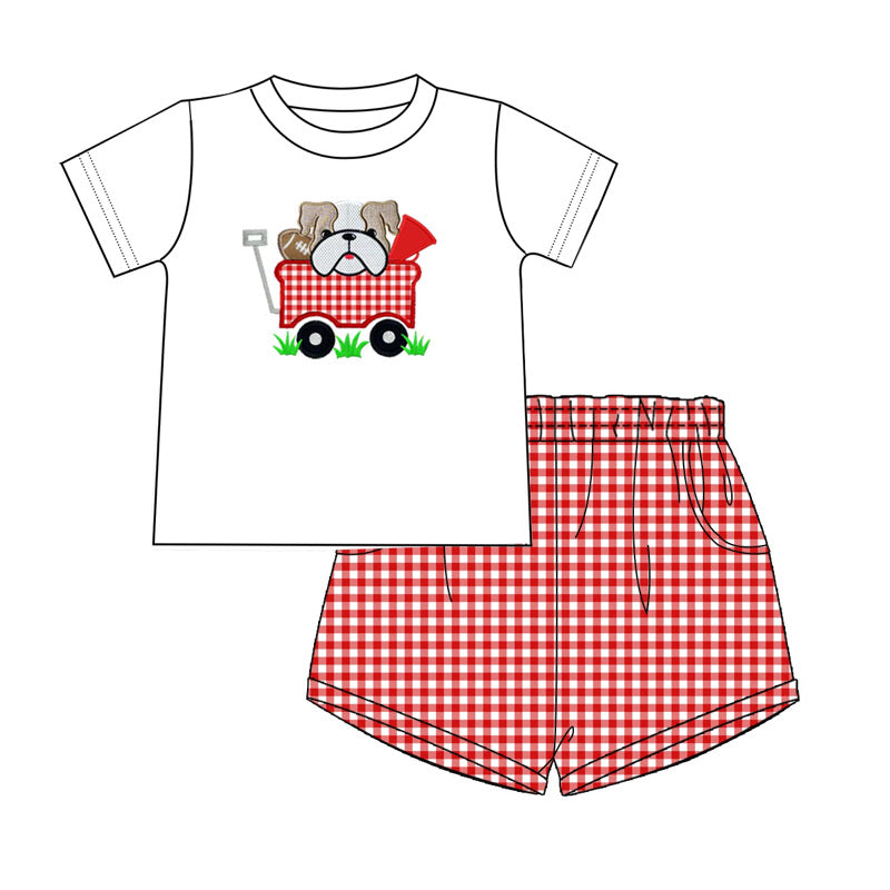 Boys Bulldog Football Short Set