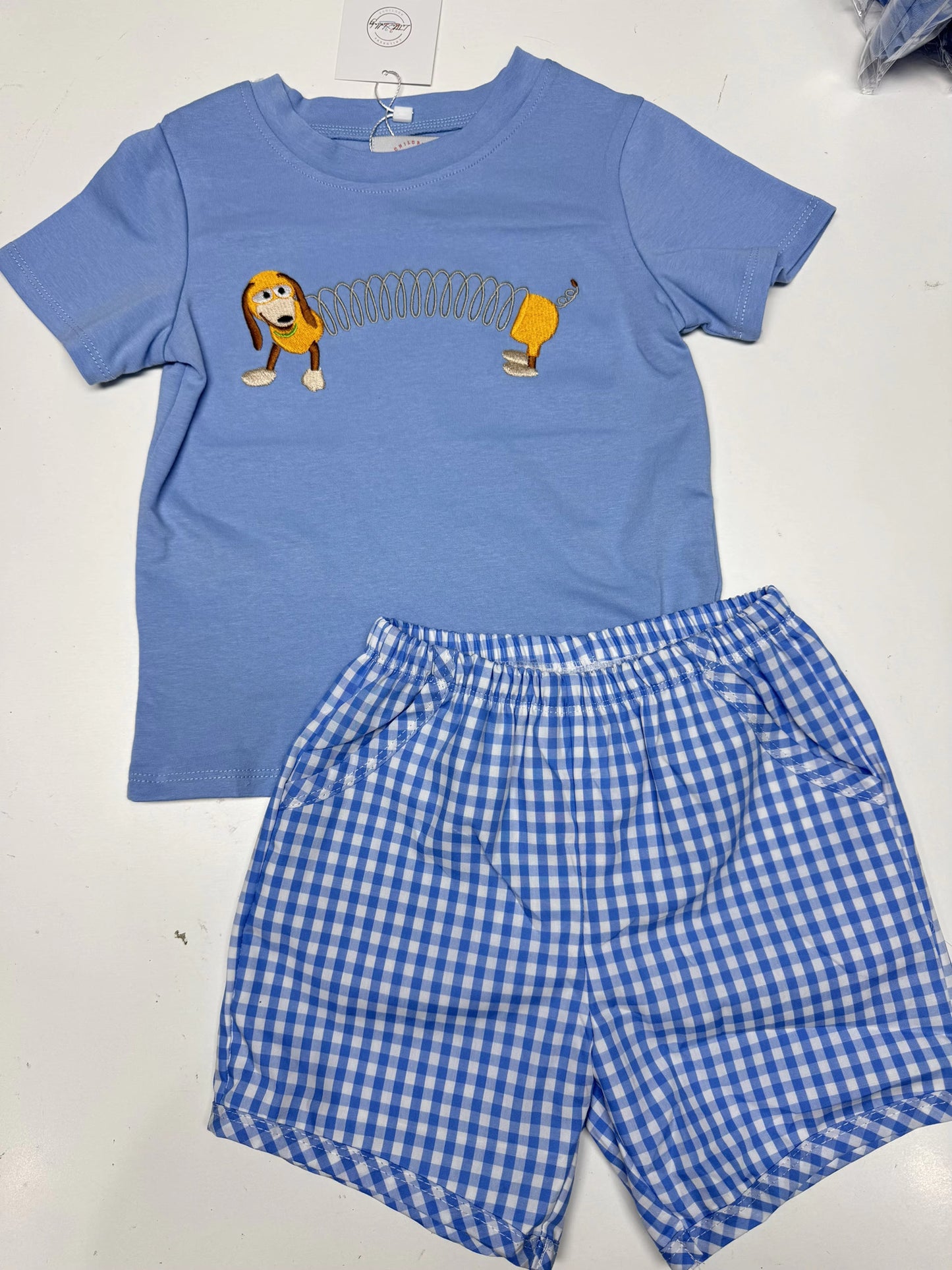 Boys Slinky Dog Short Set
