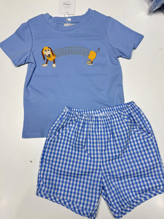 Boys Slinky Dog Short Set