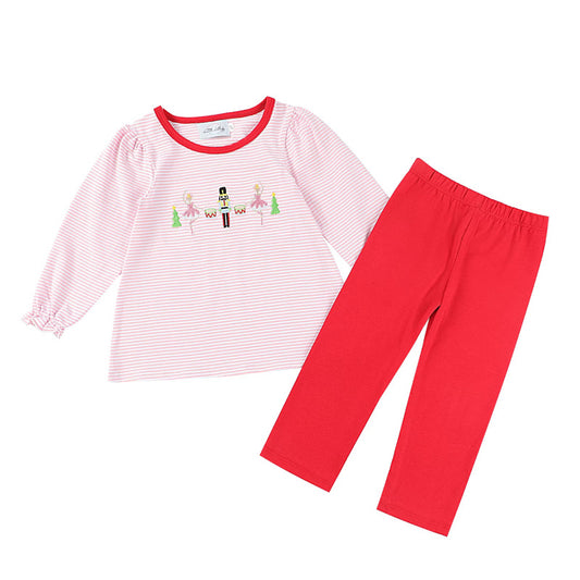 Girls Nutcracker Christmas Pants Set