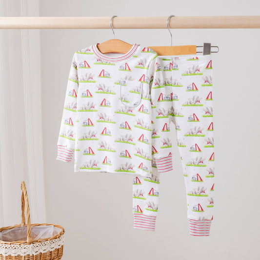 Mascot Mania in Alabama Organic Cotton Kids 2 Piece Pajamas