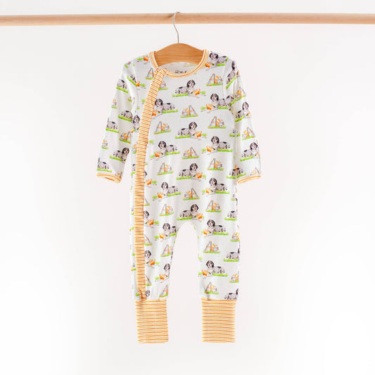 Mascot Mania in Tennessee Organic Cotton Kids Pajamas Zip Up