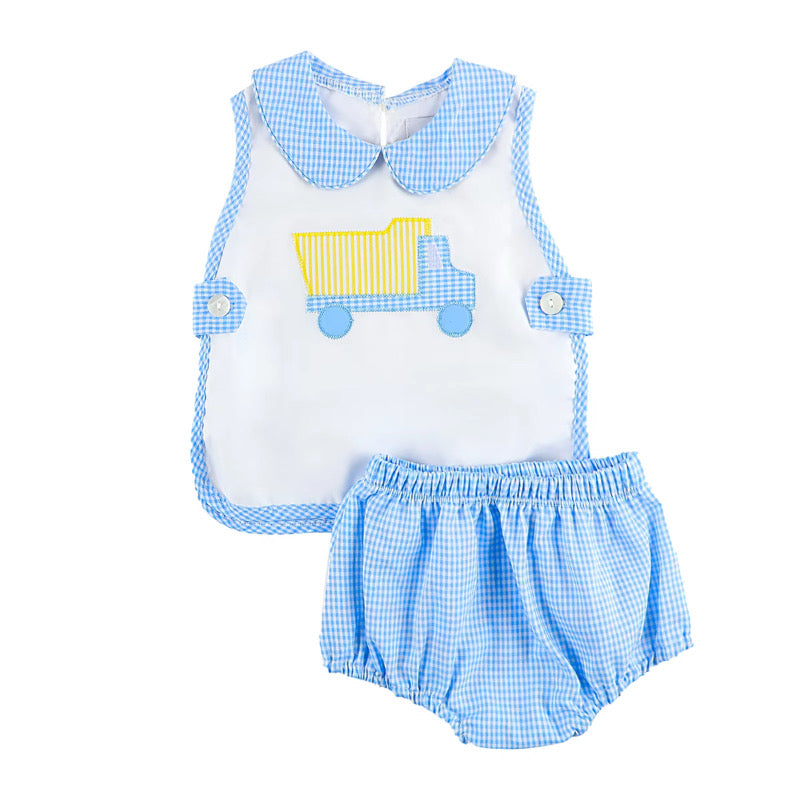 Boys Dump Truck Diaper Set