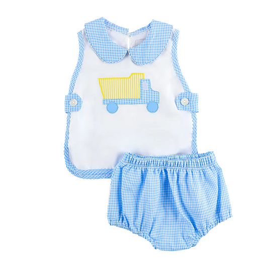Boys Dump Truck Diaper Set