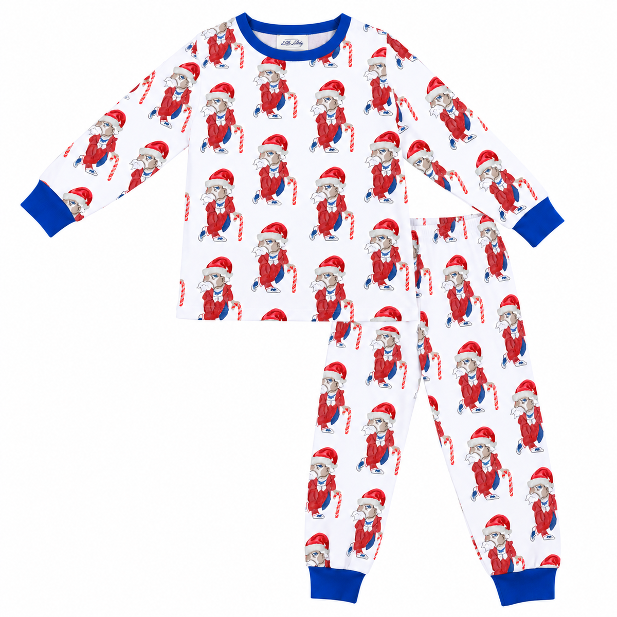 Santa Rebel Mascot Two Piece Pajamas Preorder