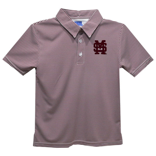 Mississippi State University Logo Short Sleeve Polo