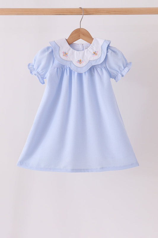 Girls Blue Turkey Dress