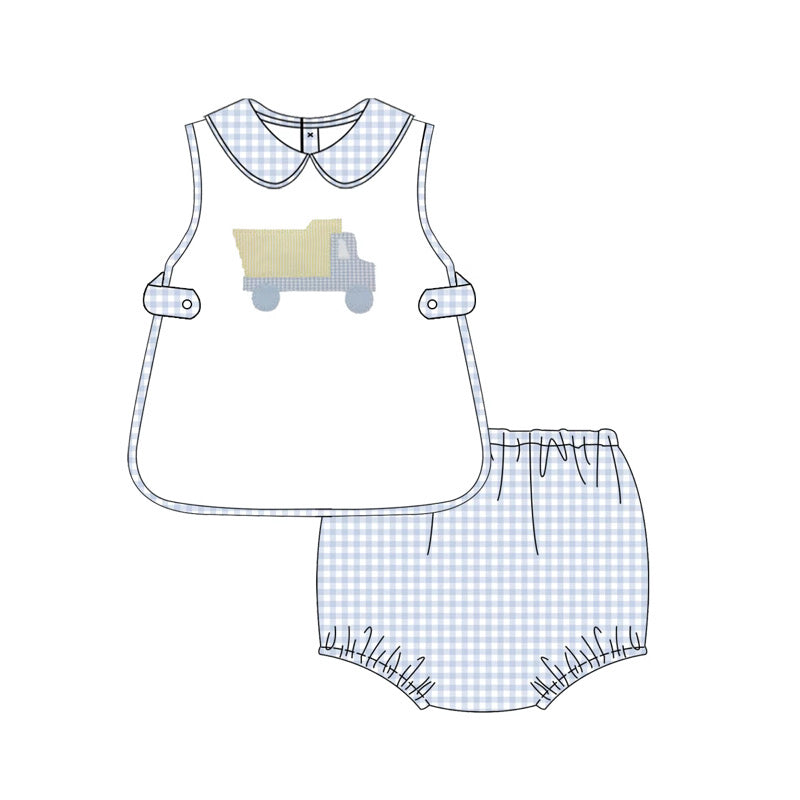 Boys Dump Truck Diaper Set