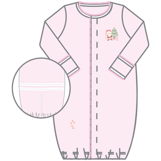 Sweet Little Christmas Pink Emb Ruffle Converter: Pink