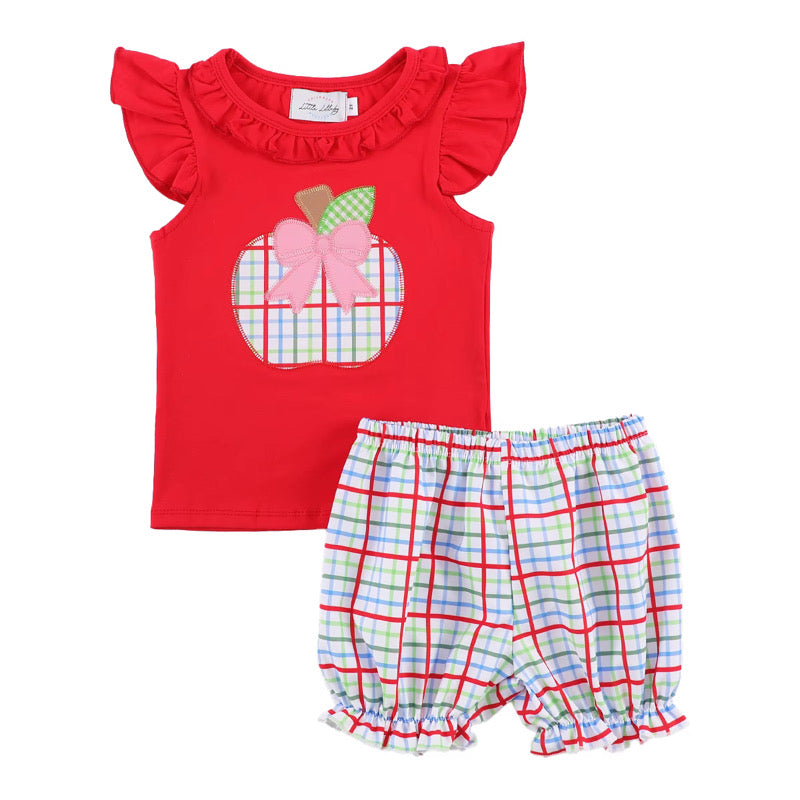 Girls School Day Short Set
