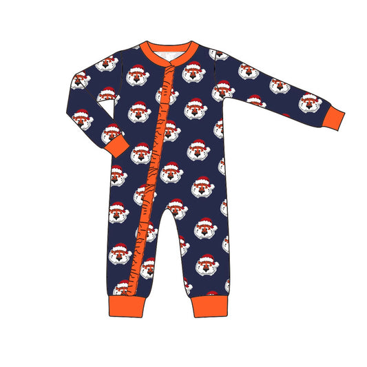 Girls Tiger Santa Hat Zippy Pajamas Preorder
