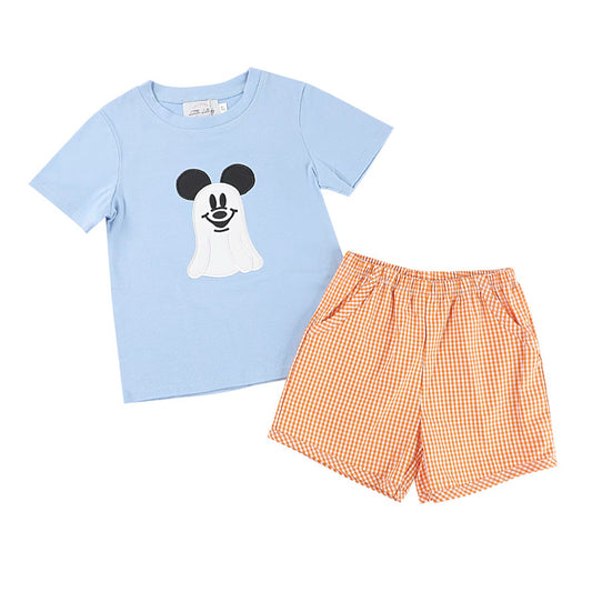 Boys Halloween Mouse Short Set