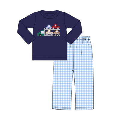 Boys Truck Pants Set