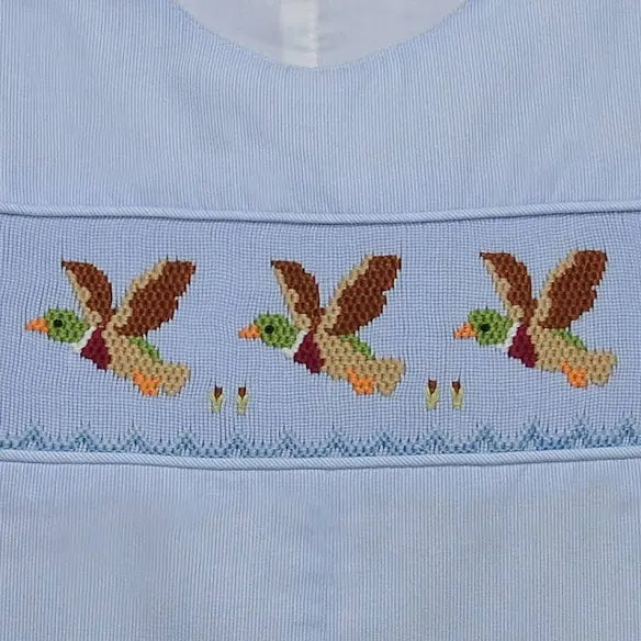 Boys Hand Smocked Mallard Duck Longall