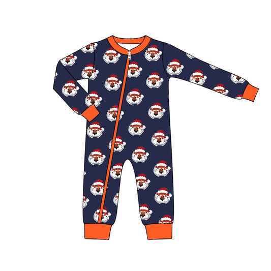 Boys Tiger Santa Hat Zippy Pajamas Preorder