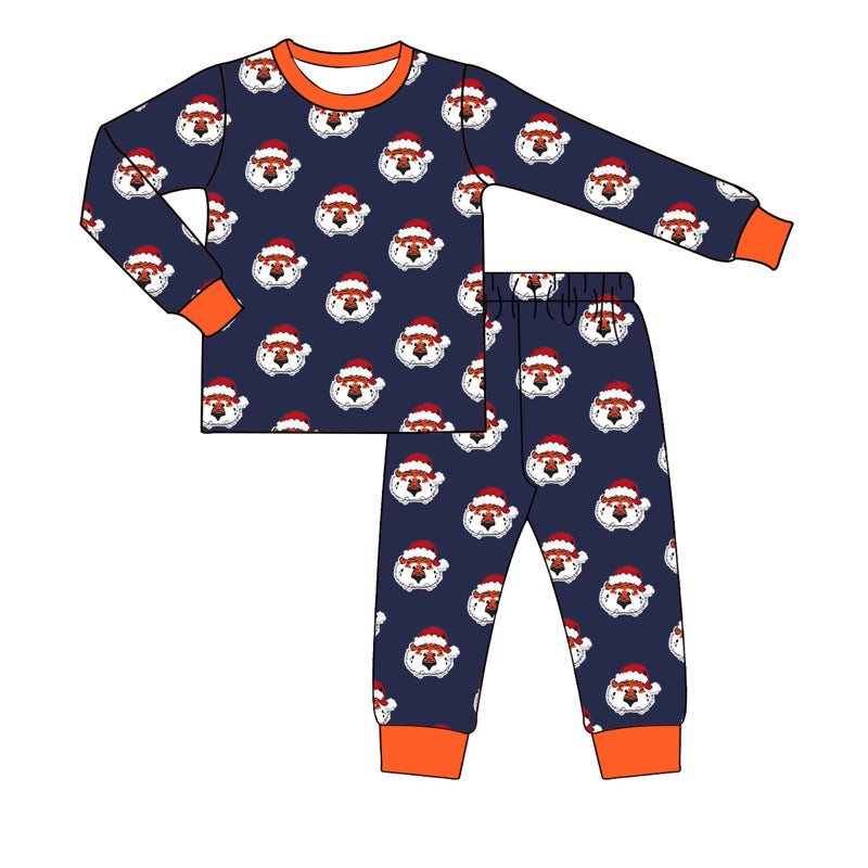 Boys Tiger Santa Hat Pajamas Preorder