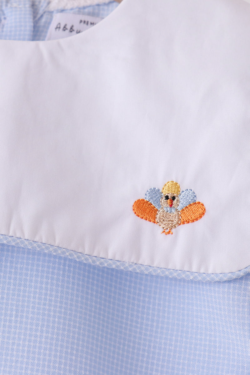 Boys Blue Turkey Short Set