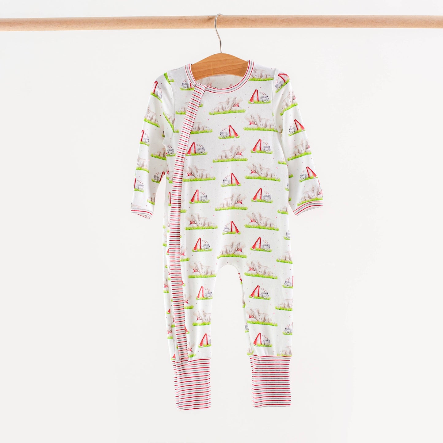 Mascot Mania in Alabama Organic Cotton Kids Pajamas Zip up
