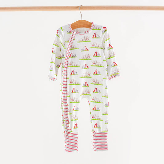 Mascot Mania in Alabama Organic Cotton Kids Pajamas Zip up