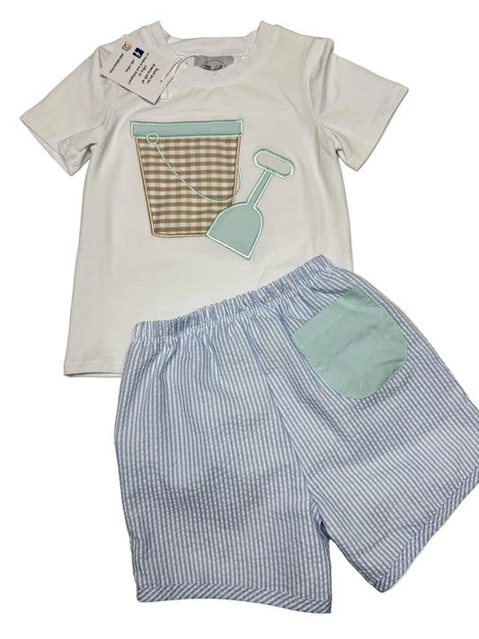 Boys Sand Bucket Short Set