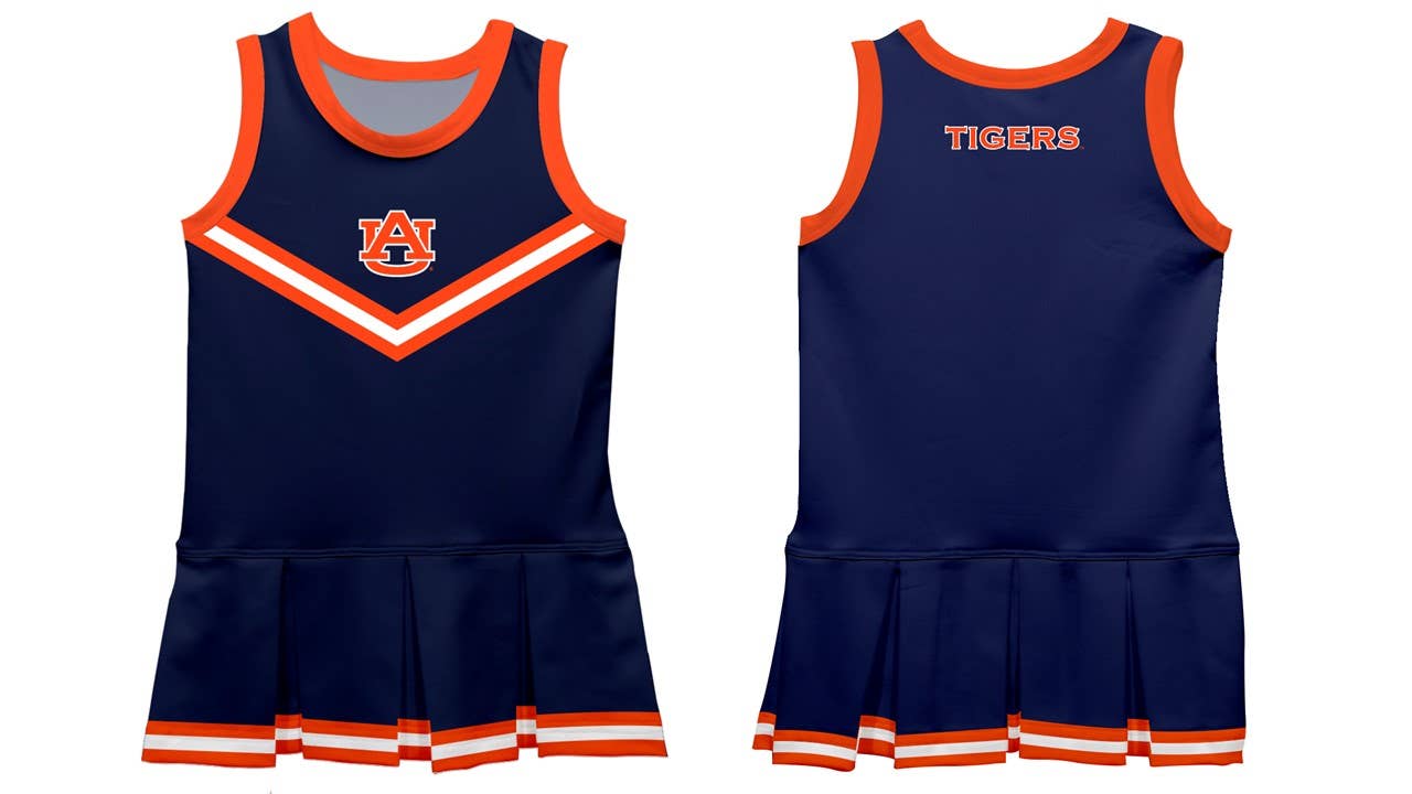 Auburn University Tigers Blue Sleeveless Cheerleader Dress