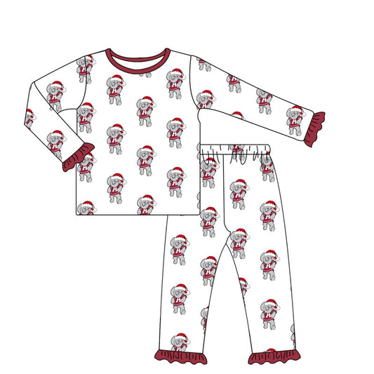 Girls Elephant Santa Hat Pajamas Preorder