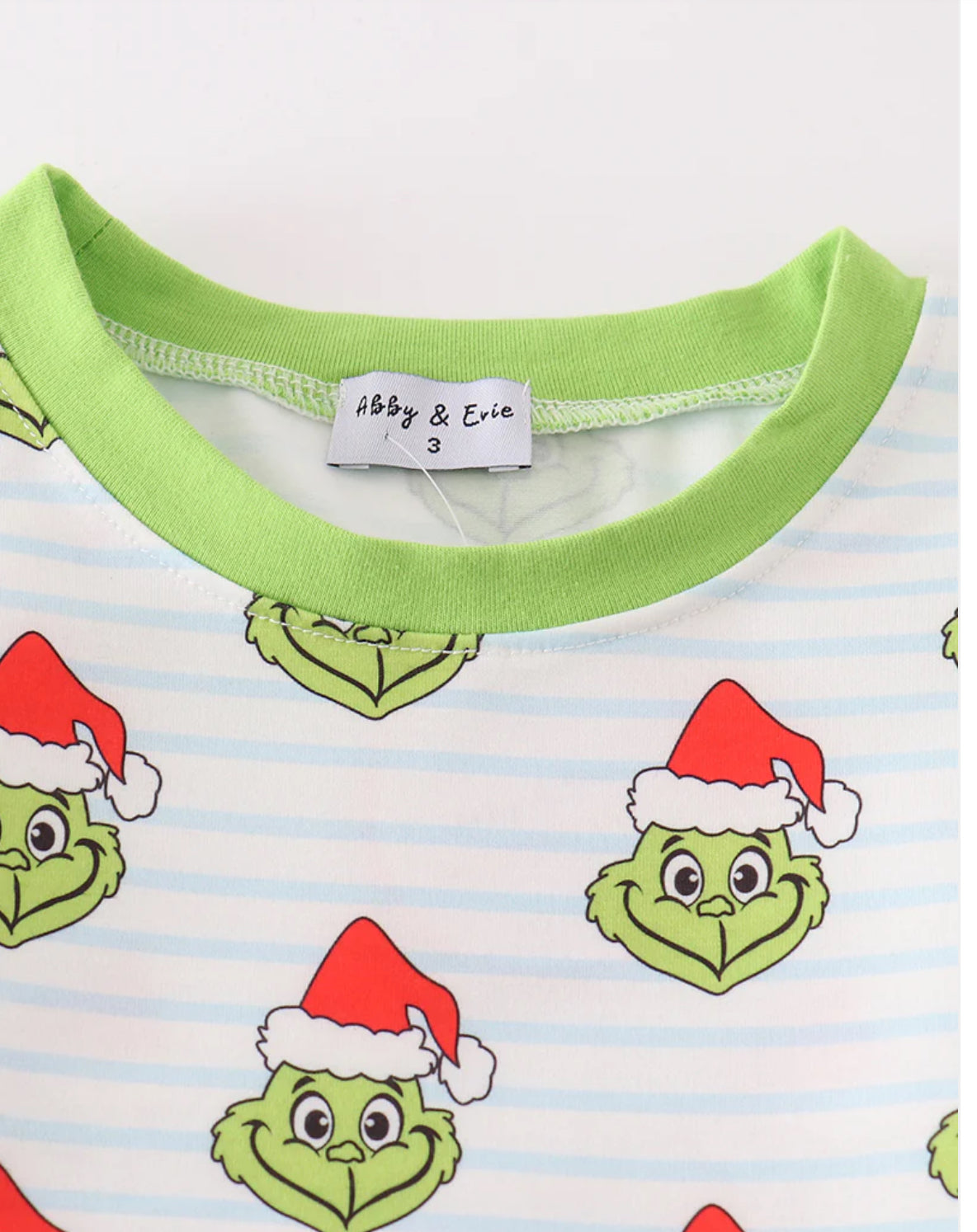 Boys Grinch Themed Pajamas Set