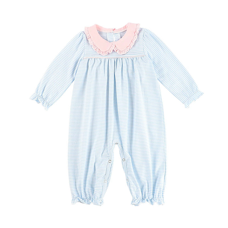 Girls Light Blue and Light Pink Longall