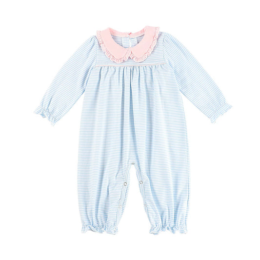 Girls Light Blue and Light Pink Longall